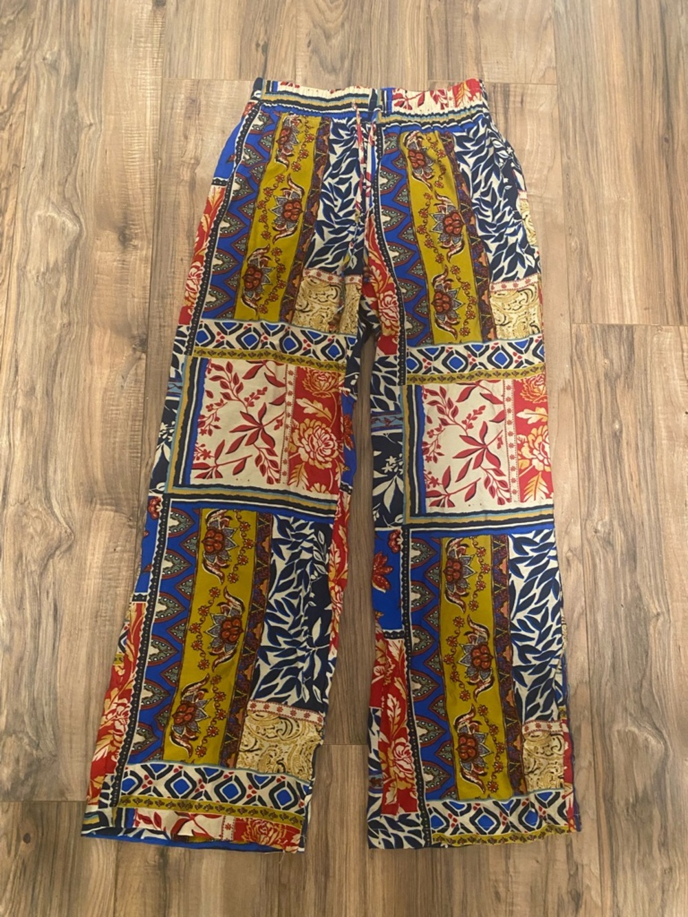Rachel Zoe Multicolor Floral Wide-Leg Pants XS